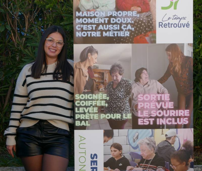 Le Temps Retrouvé présent au Marché de Noël de La Garde pour présenter Emma, notre nouvelle coordinatrice de secteur
