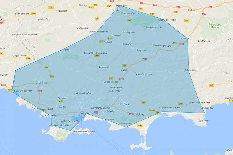 APGS zone d'intervention VAR 83